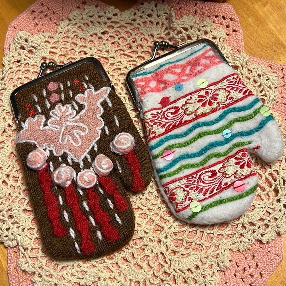Cupcakes and Cartwheels coin purses